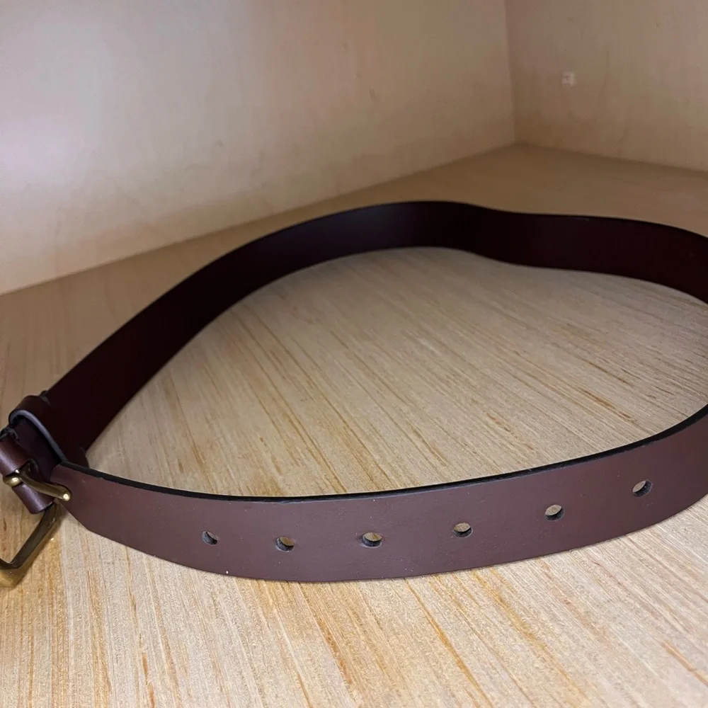 GAP Brown Belt with Gold Buckle